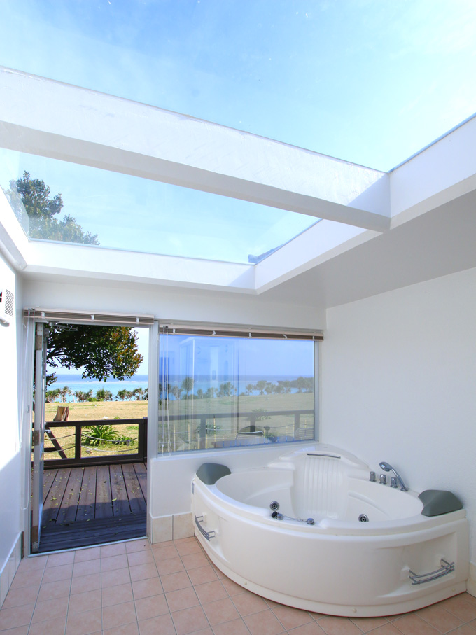 オーシャンビューのバスルーム