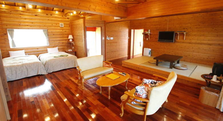 ウッドデッキ+広々お風呂タイプ